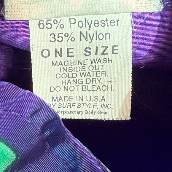 Fantastic Iridescent Purple Surf Style Vintage Windbreaker, One Size - Picture 6 of 11